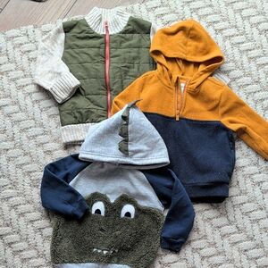 Old Navy Kids Sweatshirts & Hoodie Set - Green, Orange, Blue